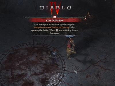 how to leave dungeon in Diablo 4