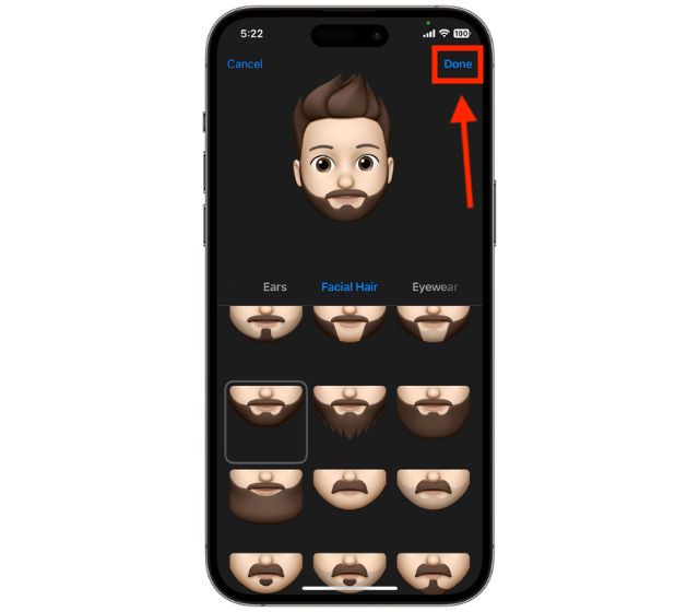 Edit Memoji iPhone