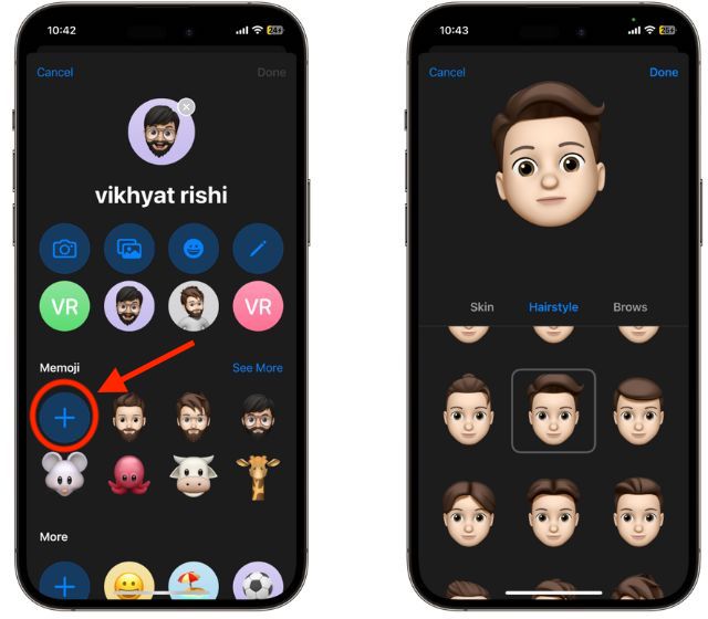 Create Memoji iPhone