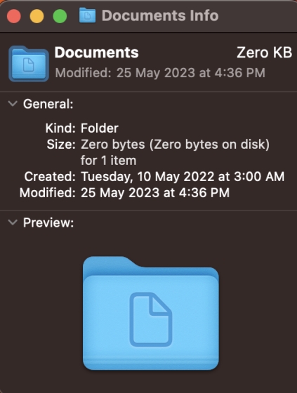 Restore Macbook folder icon