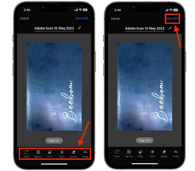 Como digitalizar documentos no iPhone ou iPad 17 Digitalize documentos no iPhone a partir de aplicativos de terceiros