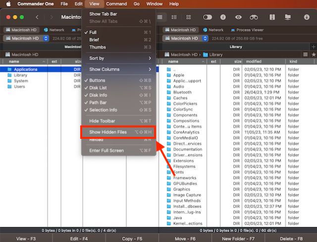 show hidden file macbook