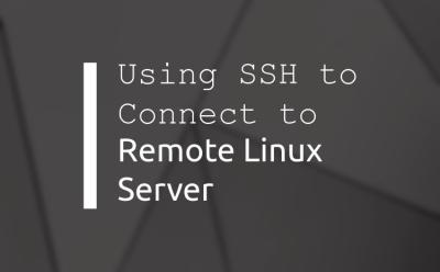 connect using ssh to remtoe server featured image