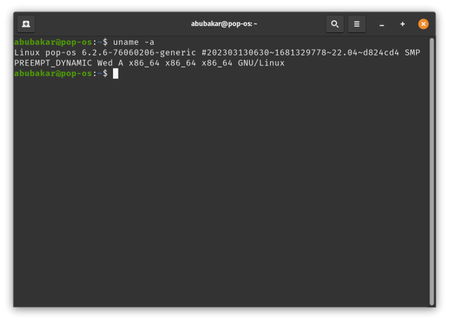 uname command - check os version in Linux