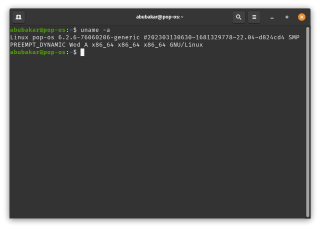 uname command - check os version in Linux