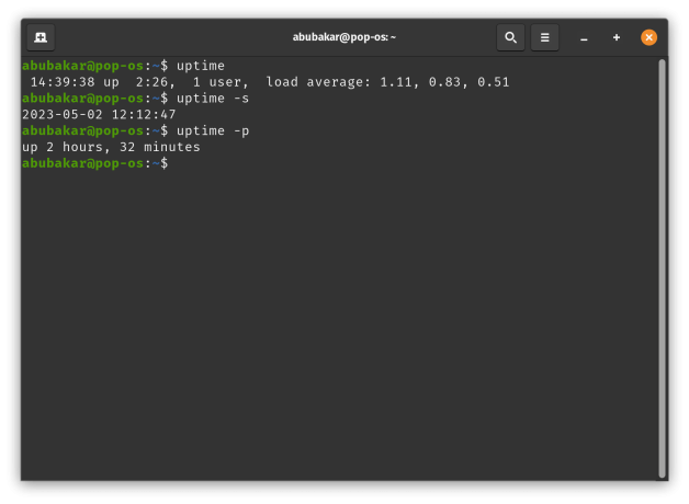 uptime command 3