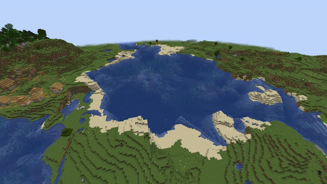 A small circular ocean