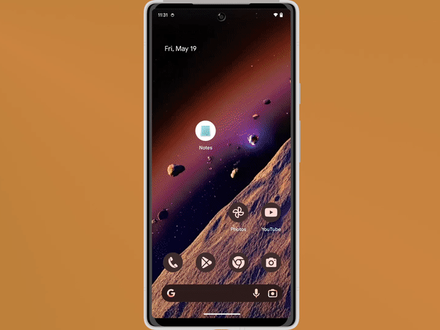 Android 14 partial Screenshot