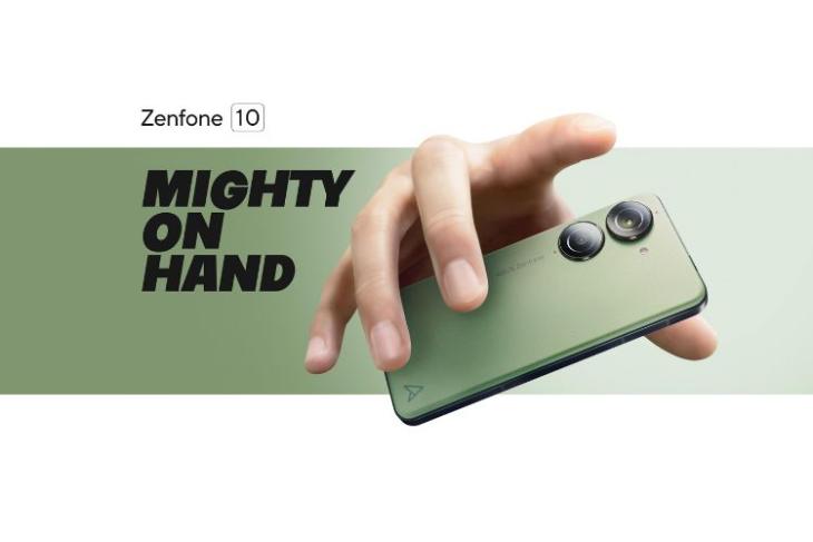 녹색으로 렌더링된 Asus Zenfone 10