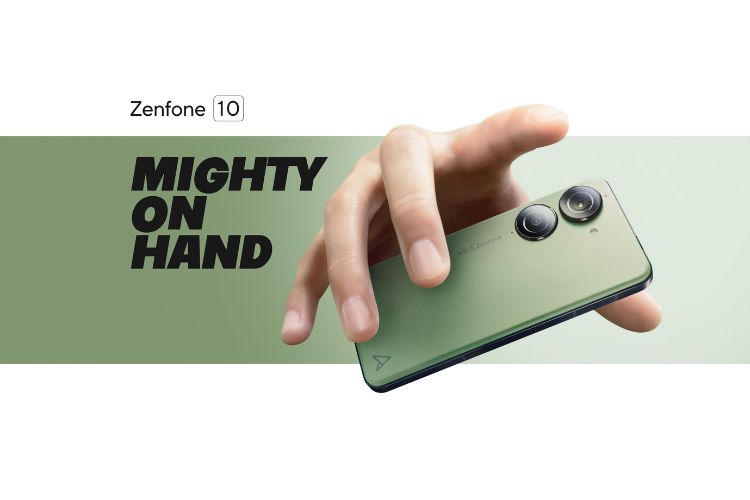 Asus Zenfone 10 showcased in the green color variant