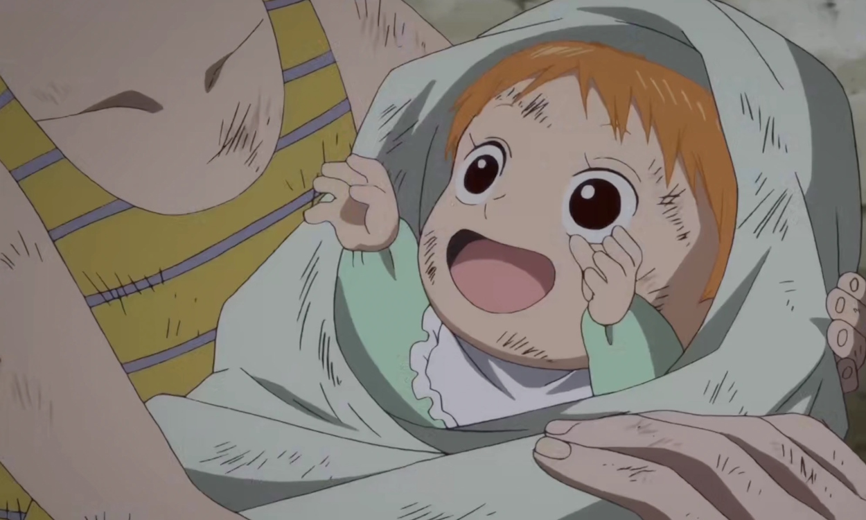 Belle-mere holding Baby Nami in One Piece