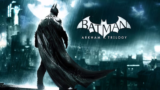 Den officielle omslagskunst til Batman Arkham -trilogi, vi lånte til vores bedste dampspilliste