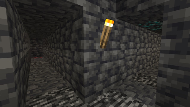 Видобуток смужки або гілки на рівні y -59, щоб знайти алмази в Minecraft 1.20