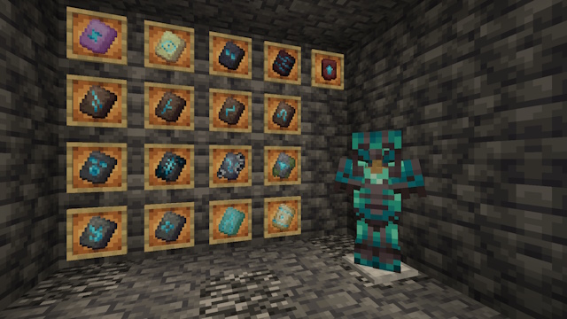 Ny tillagd användning av diamanter för smutmallrecept och anpassning av rustningar i Minecraft 1.20