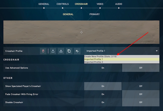 Crosshair Profiles Count