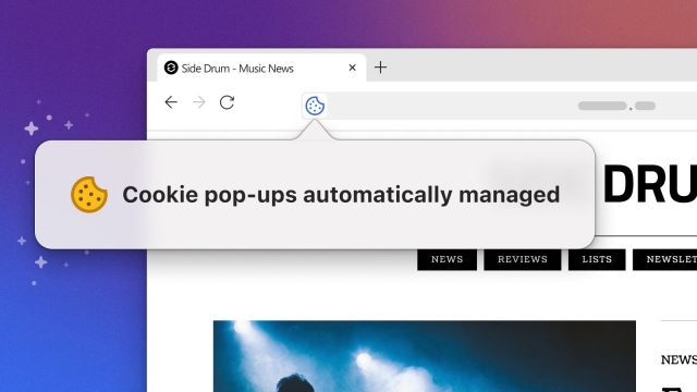 DuckDuckGo cookie pop-up manager feature