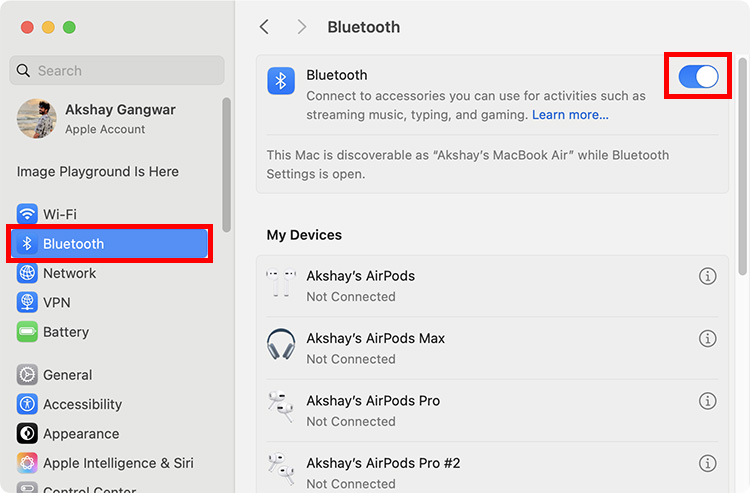 Steps to enable Bluetooth on Mac