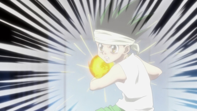 Gon using Jajanken