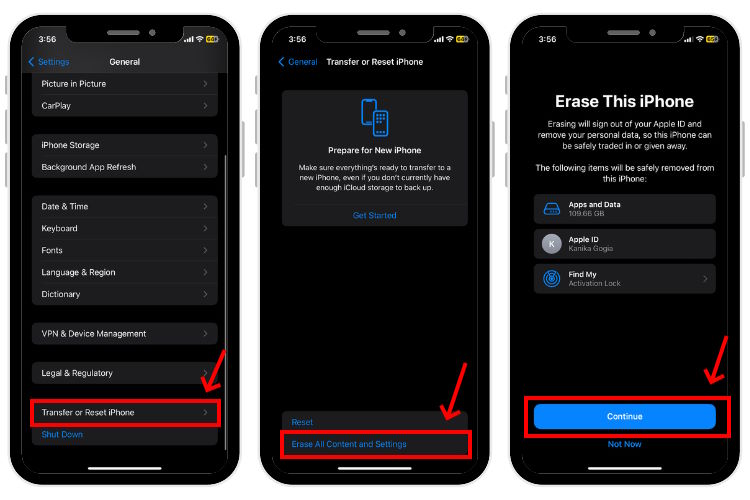 Erase All Settings on iPhone