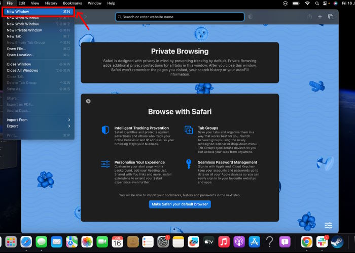 Exit Incognito Mode in Safari on Mac