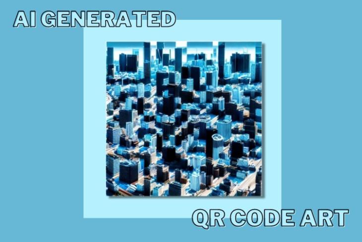 A featured image showcasing QR code art generated using AI