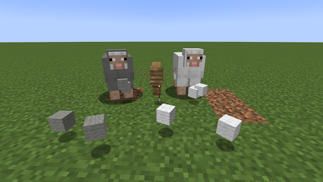 Deux Moutons Dont Vous Pouvez Obtenir De La Laine Dans Minecraft