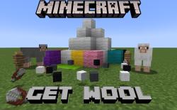 Wool blocks and sheep in Minecraft