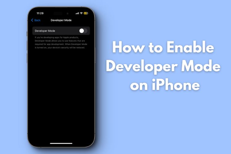 how to put developer mode on iphone