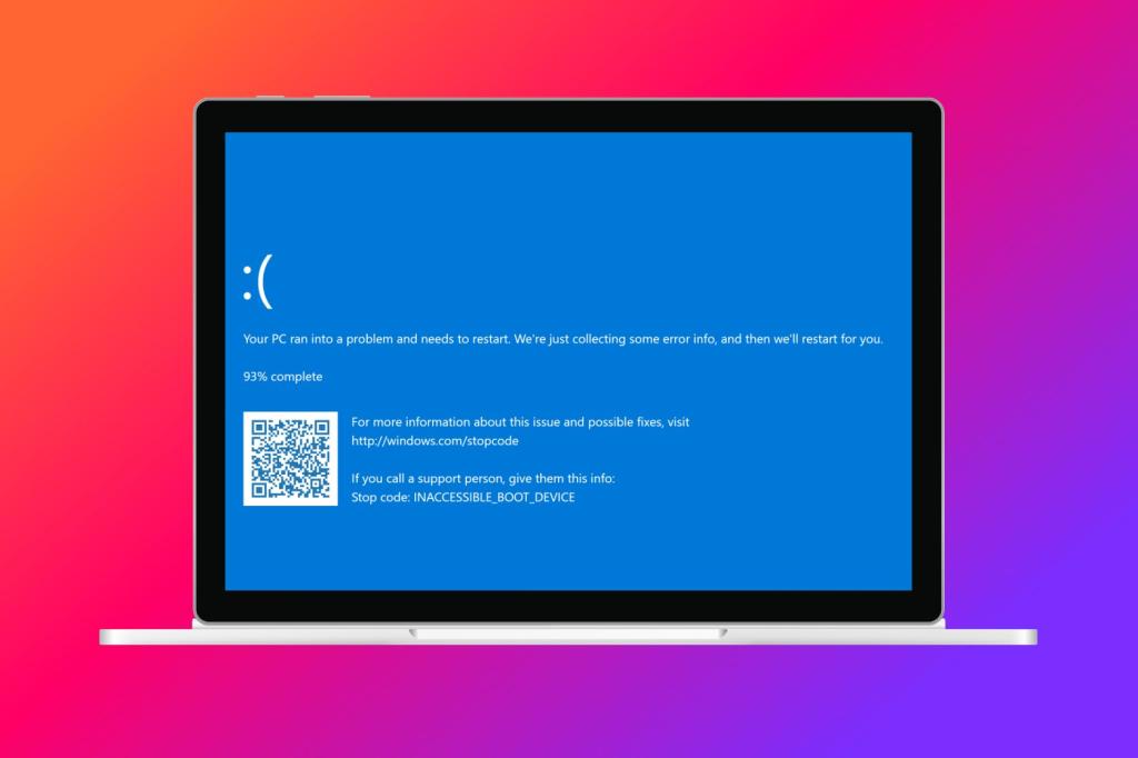 How to Fix INACCESSIBLE BOOT DEVICE BSOD Error in Windows

https://beebom.com/wp-content/uploads/2023/06/INACCSIBLE-BOOD-DEVICE-bsod-guide-feat-image.jpg?w=1024&quality=75