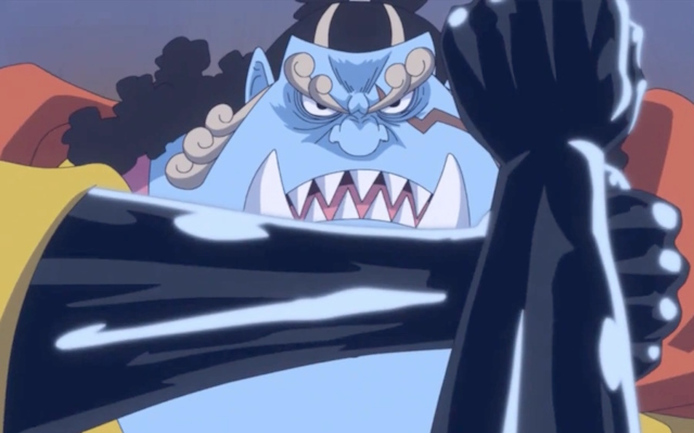 Jinbe using armament Haki - warlords one piece
