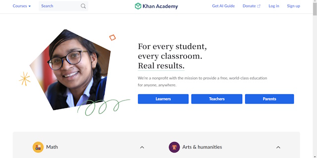 Khan Academy Interface