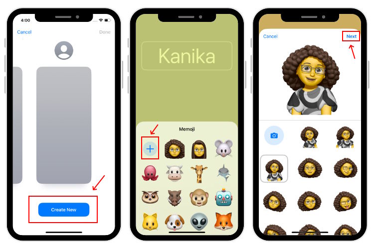 Memoji Contact Posters in iOS 17