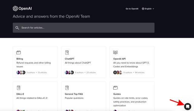 Official OpenAI support page 