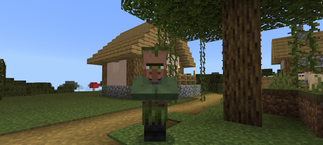 Naturally spawned swamp villager in Minecraft 1.20