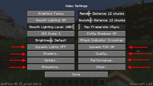 Play with all the OptiFine features in Minecraft 1.20