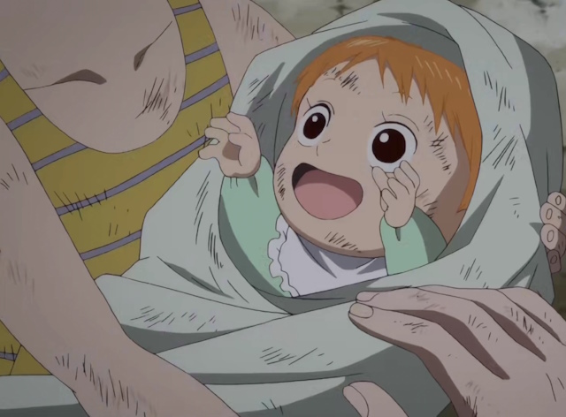 Luffy and Nami meet for the first time