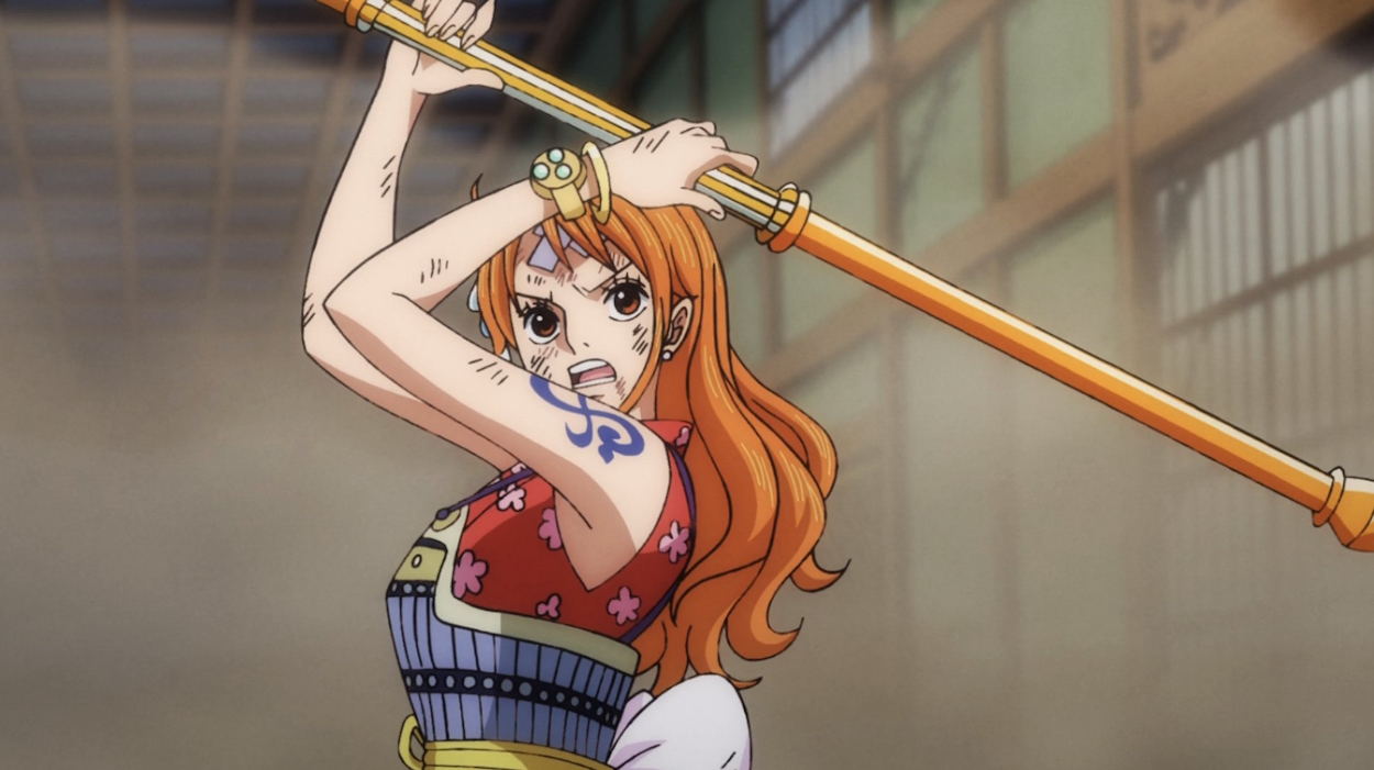 Nami with her climatact during Wano arc