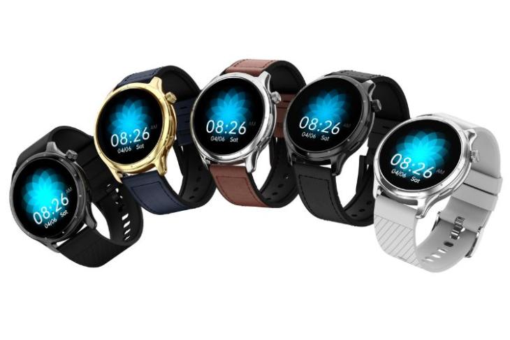 NoiseFit Crew Pro smartwatch depicted in its different color options