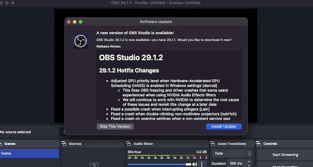 How to update OBS (2023 Guide) | The Paradise New OBS update available