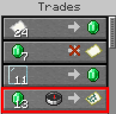 Como encontrar e invadir um monumento oceânico no Minecraft 4 Ofícios de um cartógrafo aldeão, incluindo mapa do explorador oceânico