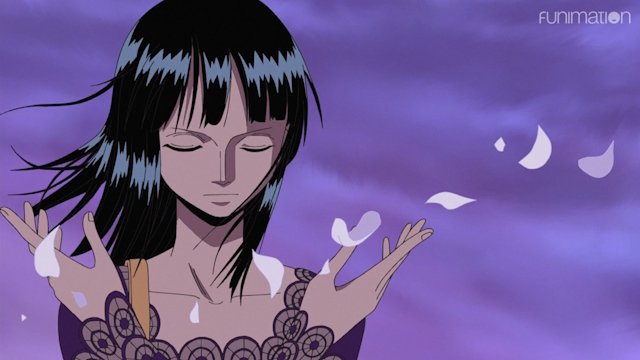 In which episode of one piece does Nico Robin becomes the strw