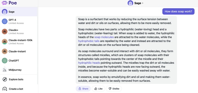 Quora Poe free ai tools