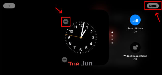 Remove Widget in StandBy view