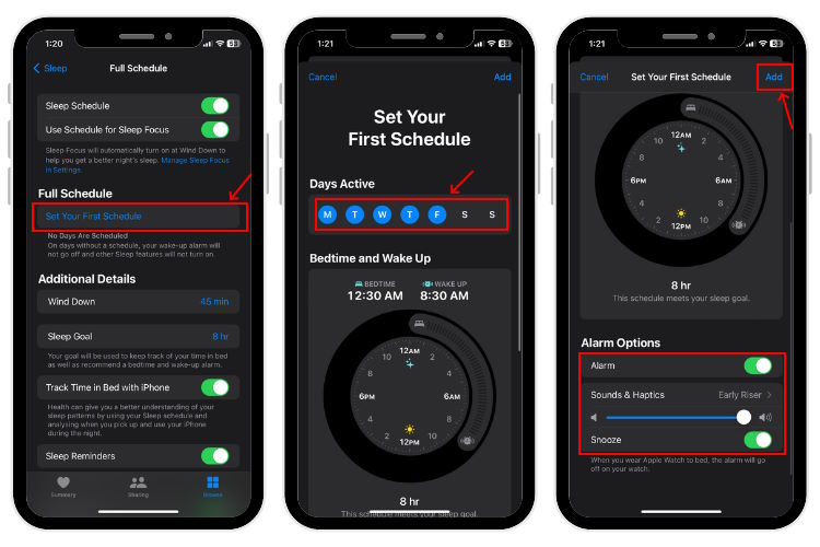 Set Sleep Schedule to Track Sleep on Apple Watch