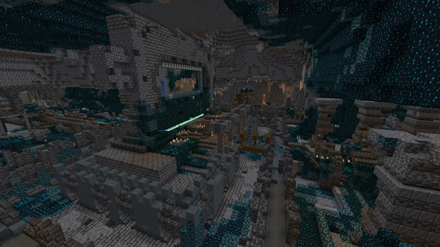 Cidade antiga onde você pode encontrar a guarnição da armadura do silêncio no Minecraft 1.20