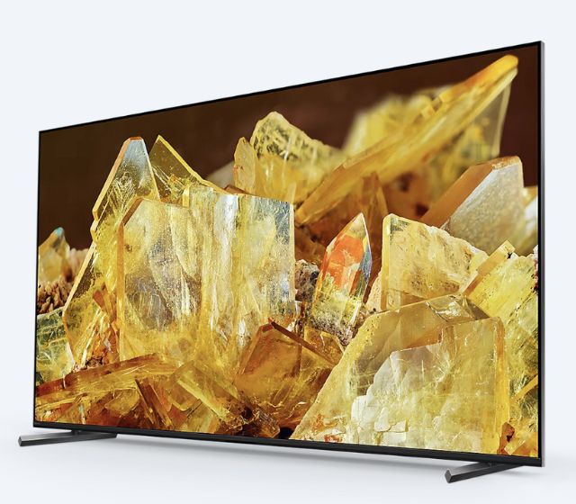 Sony Bravia XR X90L Series showcased with a white backdrop