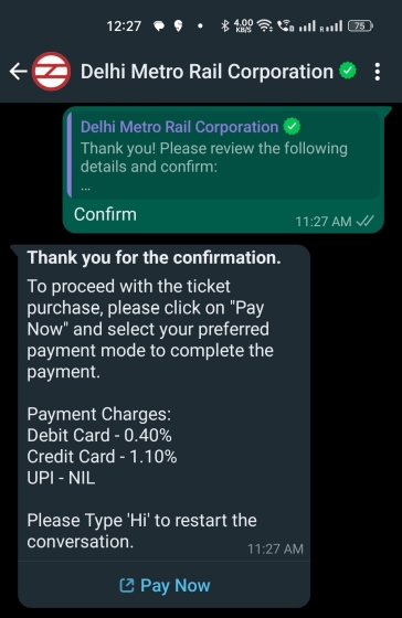 Réservez Maintenant Des Billets De Métro De Delhi Sur Whatsapp;  Voici Comment!