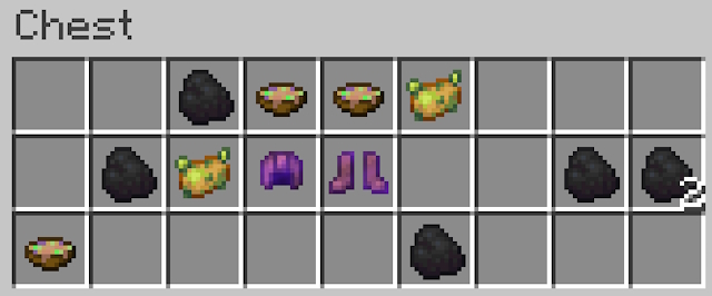 Inventory of a shipwreck containing suspicious stew in Minecraft