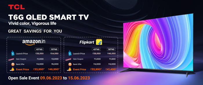 TV TCL T6G 4K QLED lançada na Índia; Confira os Detalhes! 2 A série TCL T6G oferece