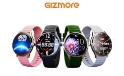 The Gizmore Curve smartwatch in its various color options placed on a white background